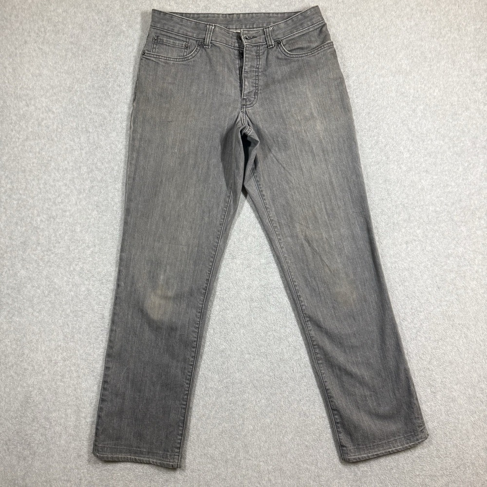 Patagonia Organic Cotton Jeans Mens 33x32 Gray Straight Leg Stretch Denim READ - Picture 1 of 16